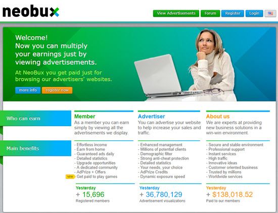 Neobux PTC Website