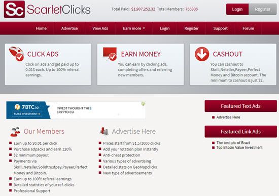 The best paid to click sites earn money online The best paid to click sites earn money online