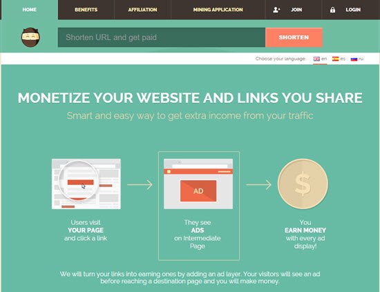 Shorte.st Best URL Shortener